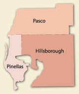 Robert L. Jones, Inc. local service area: Pinellas, Hillsborough, and Pasco counties